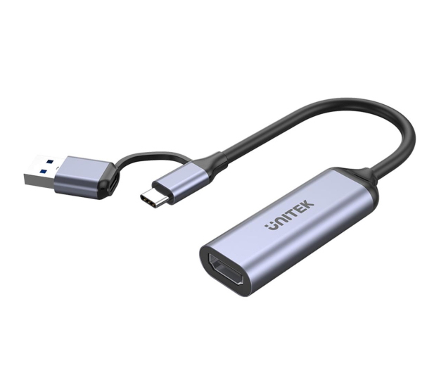 UNITEK Video Grabber USB-C/A HDMI 1.4 V1167A - 1172309 - zdjęcie